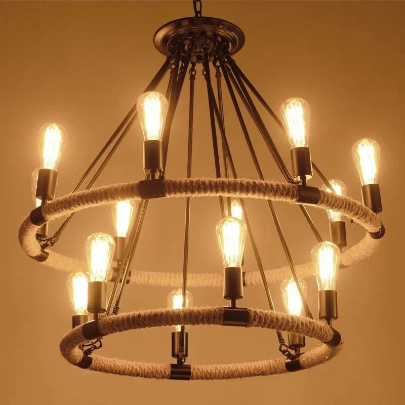 Lustre Vintage Lucien Sillage en Corde