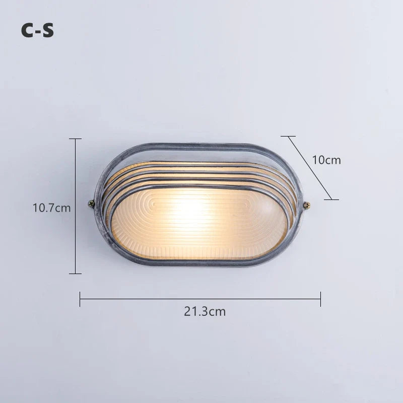Applique murale — LED rétro industrielle étanche pour extérieur et jardin
