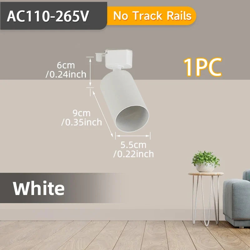 Spot — LED sur rail pour éclairage intérieur et décoration
