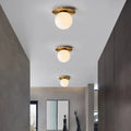 Plafonnier — LED nordique avec boule de verre dépoli pour intérieur