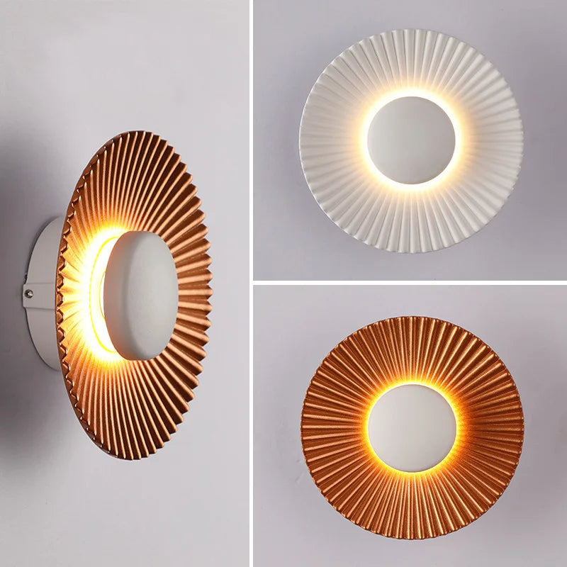 Applique murale led moderne en forme de disque pour décoration intérieure Yuna Voile en Disque - Formes Arrondies & Harmonie Visuelle