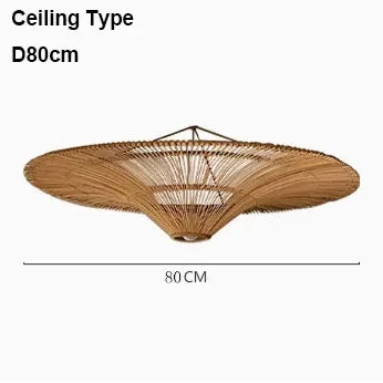 Lustre — Nordique en rotin parapluie moderne