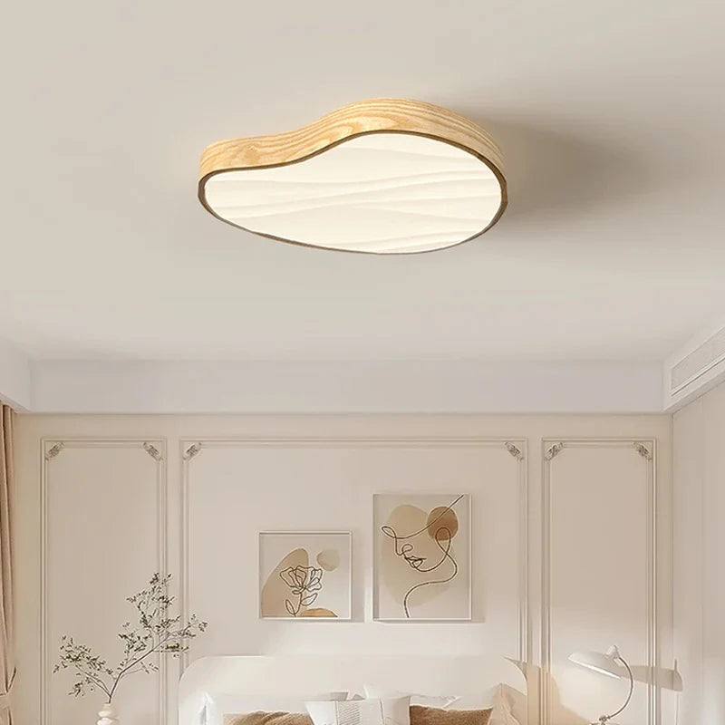 Plafonnier Led lumières pour chambre salon cuisine éclairage intérieur lumières Lampara Techo décor à la maison lampes intelligentes Élisa Épurelle en Bois - Esprit Naturel & Décor Chaleureux