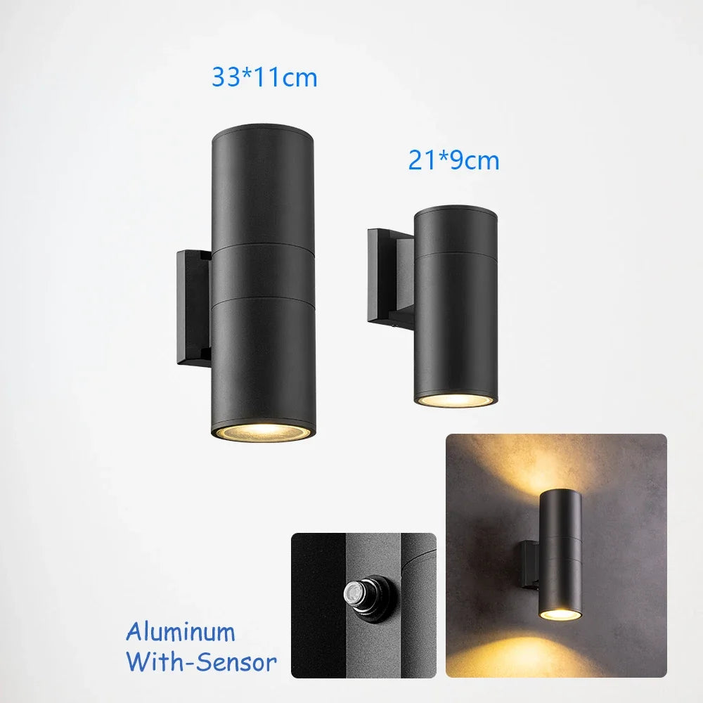 Applique murale — LED imperméable avec capteur pour intérieur et extérieur