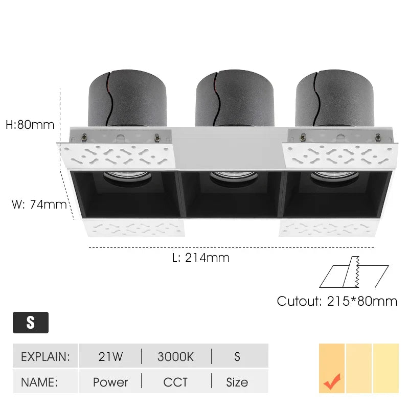 Spot encastré design moderne pour éclairage intérieur élégant Félix Cadence - Esprit Contemporain & Décor Élégant