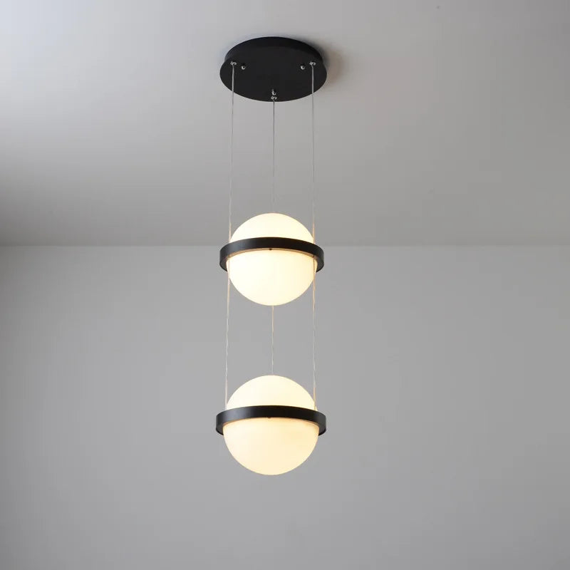 Lampe à poser — Suspendue LED moderne en verre avec pot de fleurs