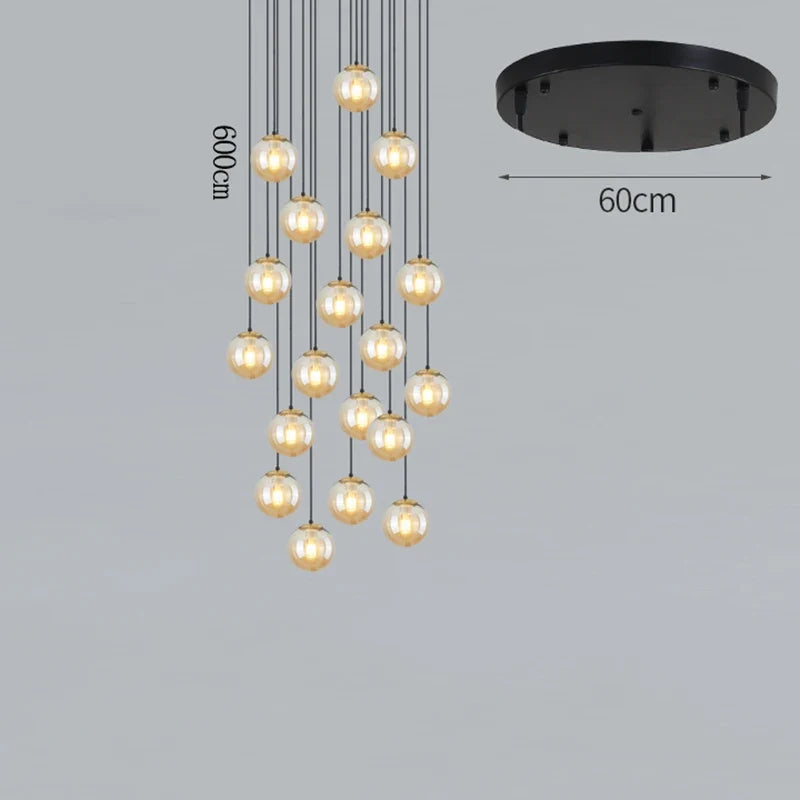 Plafonnier — Nordique décor à la maison salle à manger suspension lumières éclairage intérieur plafonnier suspension lustre lampes pour salon