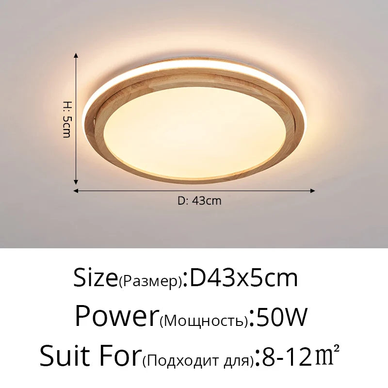 Plafonnier — LED style japonais pour entrée et couloir