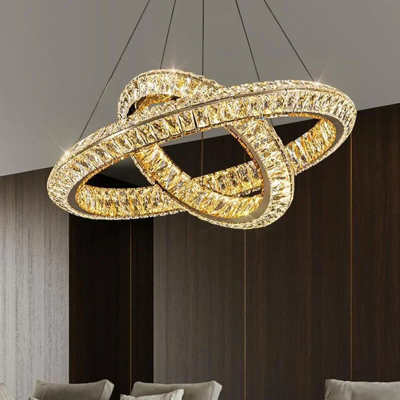 Lustre — De luxe en cristal LED pour hôtel et bar