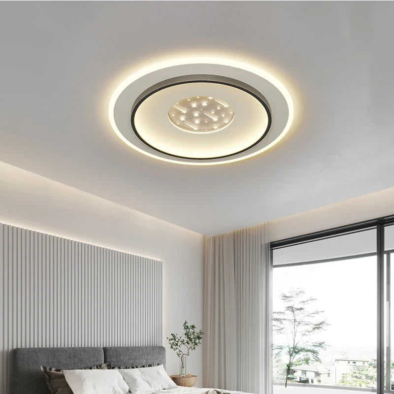 Lampe Plafond moderne à LEDs pour chambre cuisine étude éclairage salon luminosité réglable Led plafonnier luminaire Isaline Clairval - Une Note Actuelle dans le Décor
