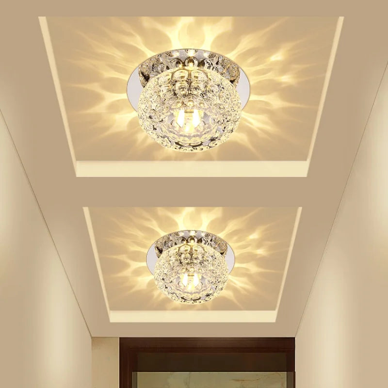 Plafonnier en cristal à led pour décoration moderne Cléa Écho - Une Note Scintillante dans le Décor