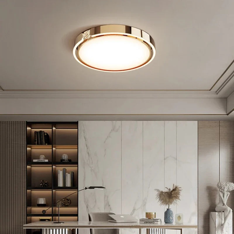 Plafonnier moderne à anneau design luxe pour intérieur Alma Matin en Anneau - Une Silhouette Tout en Rondeur