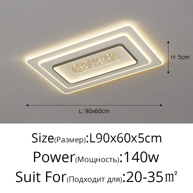 Lampe Plafond moderne à LEDs pour chambre cuisine étude éclairage salon luminosité réglable Led plafonnier luminaire Isaline Clairval - Une Note Actuelle dans le Décor
