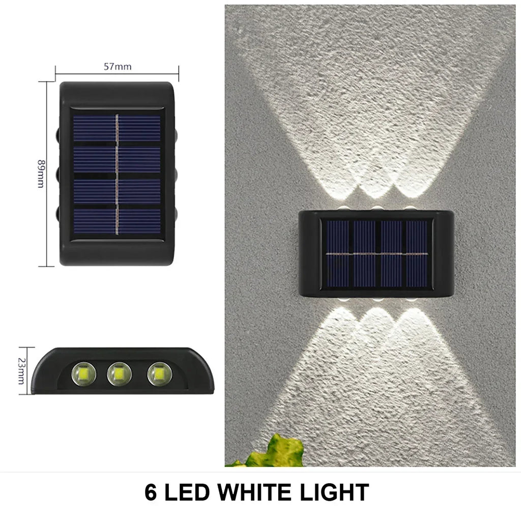 Applique murale — Solaire à LED éclairage extérieur étanche décoratif