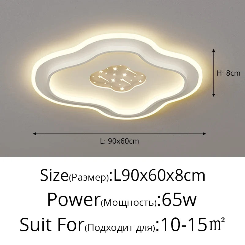 Lampe Plafond moderne à LEDs pour chambre cuisine étude éclairage salon luminosité réglable Led plafonnier luminaire Isaline Clairval - Une Note Actuelle dans le Décor