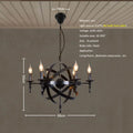 Lustre — Industriel rétro globe en fer style loft américain