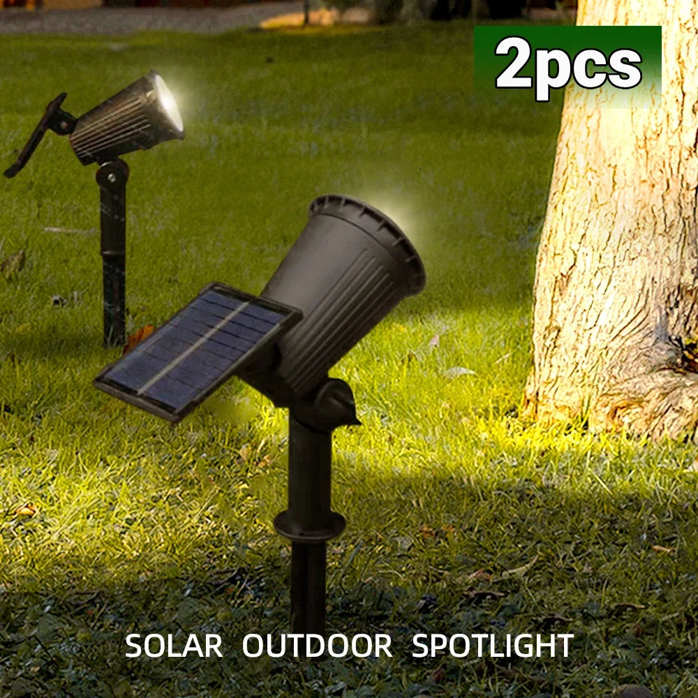 Spot solaire LED RVB à luminosité réglable pour jardin, IP65 – Chromélie