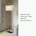 Lampadaire Wabi-sabi Zélie Rivage en Corde de Chanvre — A
