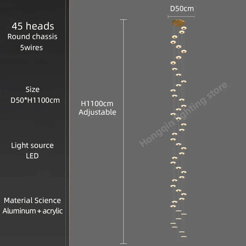 Lustre — Moderne à LED pour éclairage intérieur élégant
