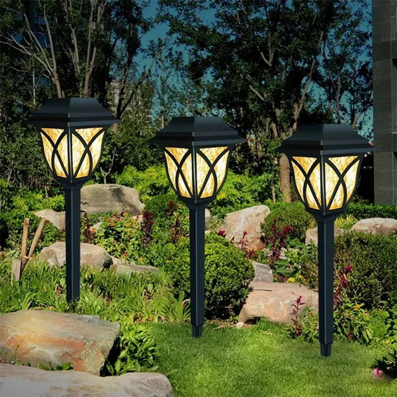 lampe solaire led imperméable extérieure pour jardin allée cour