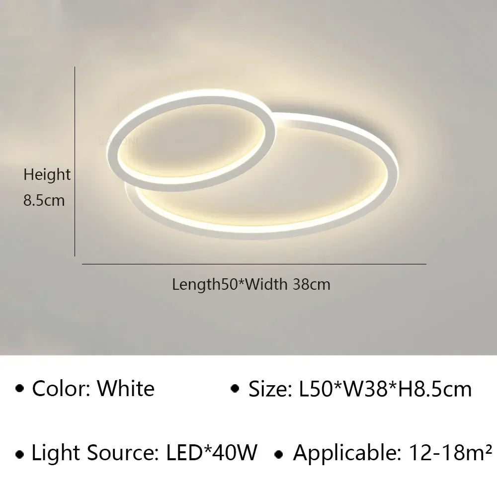 Plafonnier led moderne pour décoration intérieure et éclairage élégant Léopold Sérénade - Esprit Contemporain & Décor Élégant