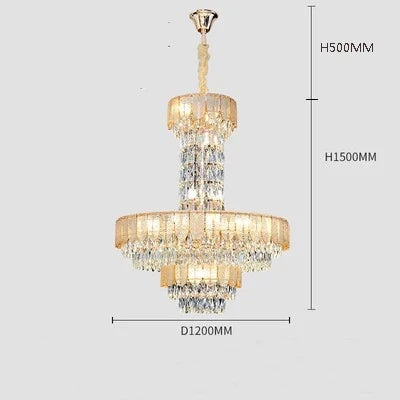 Lustre — En cristal de luxe pour hôtel et villa