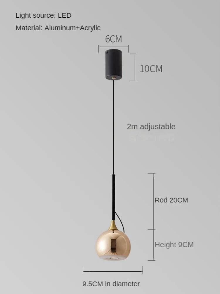 lampe de chevet magnétique moderne et minimaliste réglable