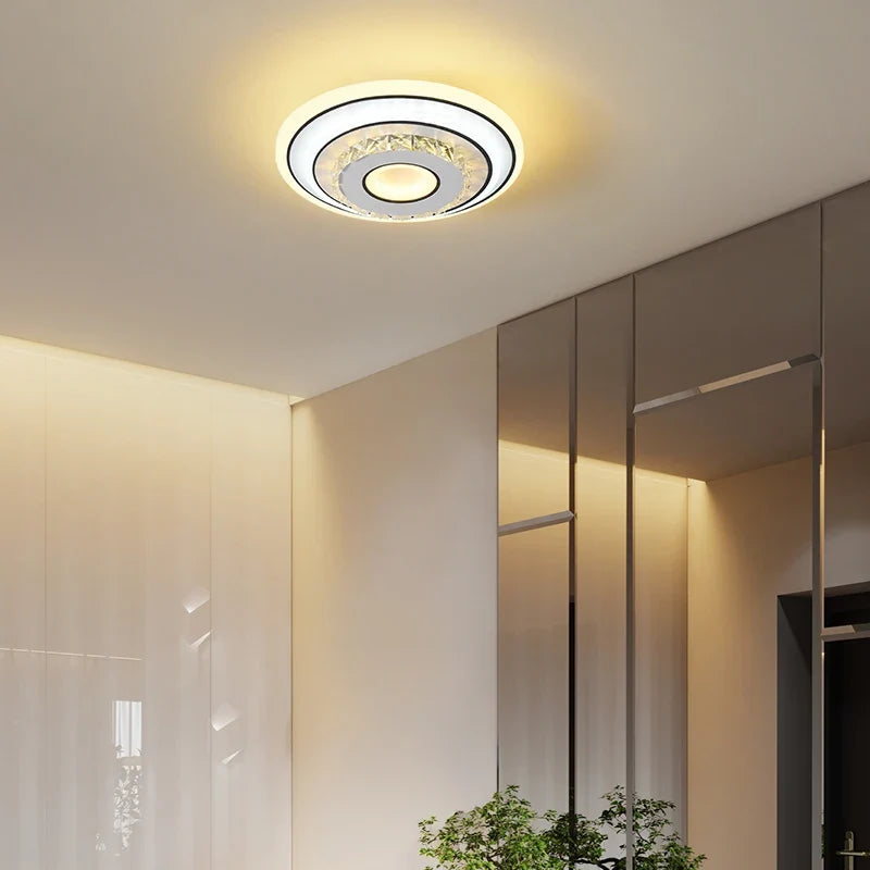 Plafonnier moderne minimaliste en cristal à led créatif Lucien Harmonie - Lignes Épurées & Atmosphère Sereine