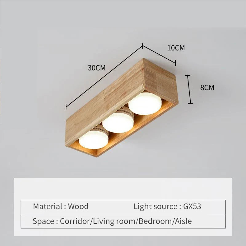 Plafonnier — Minimaliste bois brut intérieur chambre bureau couloir vestiaire