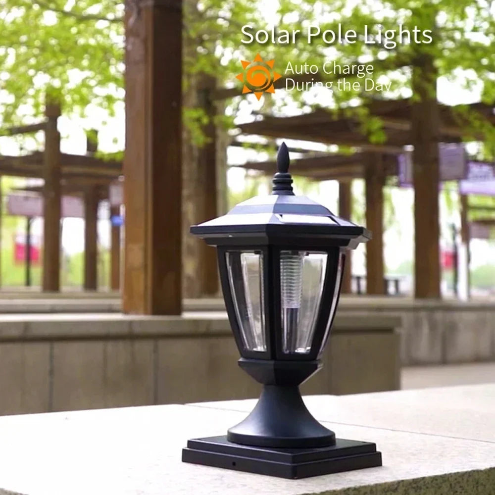lampe solaire extérieure pour décoration de jardin et clôture