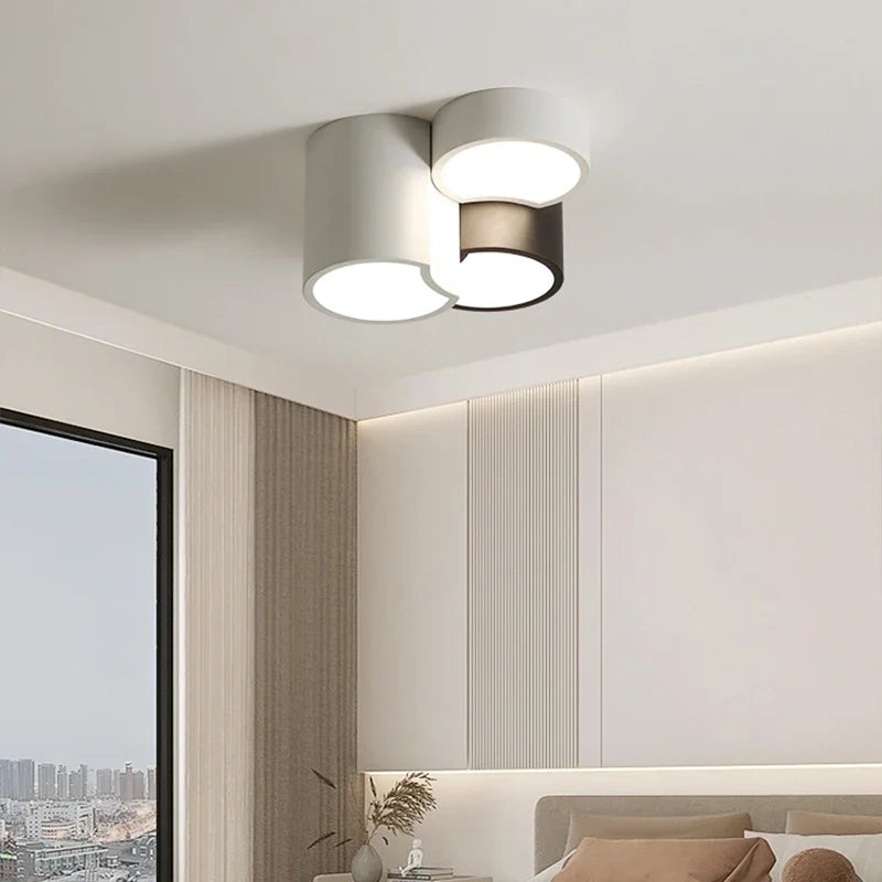 Plafonnier — Géométrique minimaliste moderne simple combinaison lampe d'entrée
