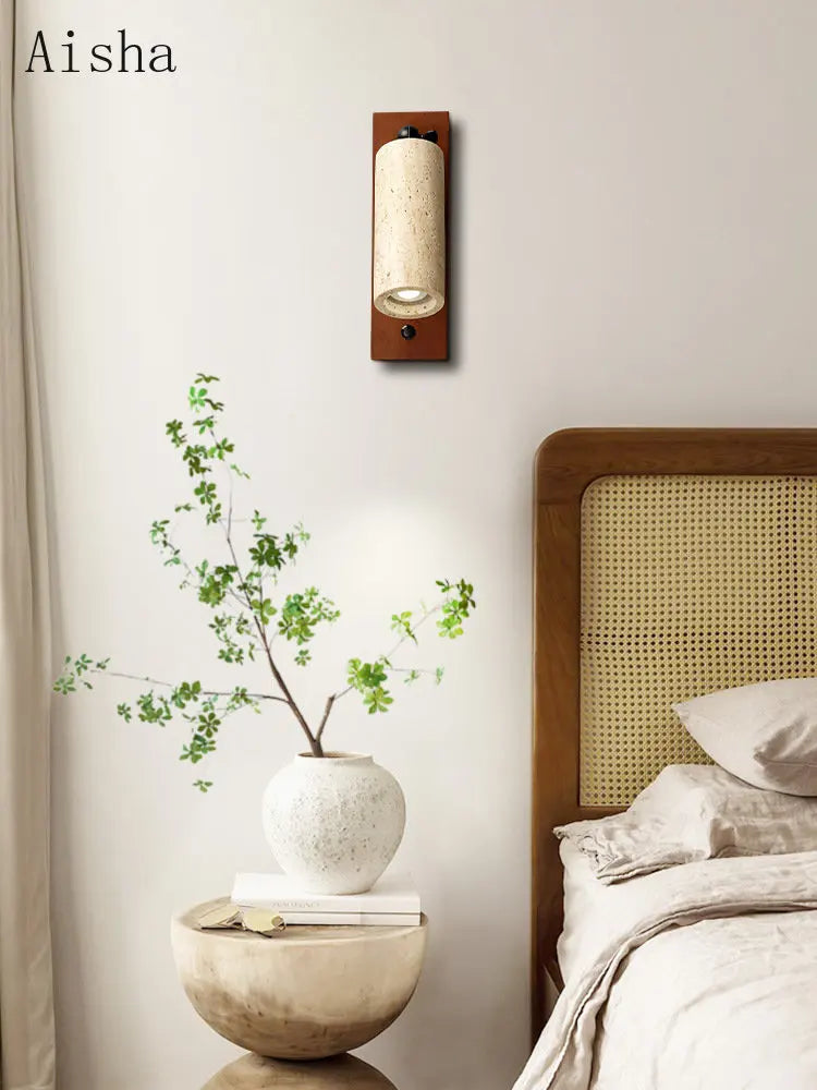 Applique murale vintage wabi-sabi avec interrupteur design intérieur Perrine Silhouette - Esprit Rétro & Atmosphère Accueillante