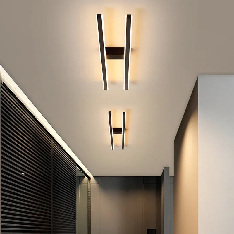 Plafonnier moderne nordique longue barre LED Clément Accord - Esprit Épuré & Harmonie Intérieure