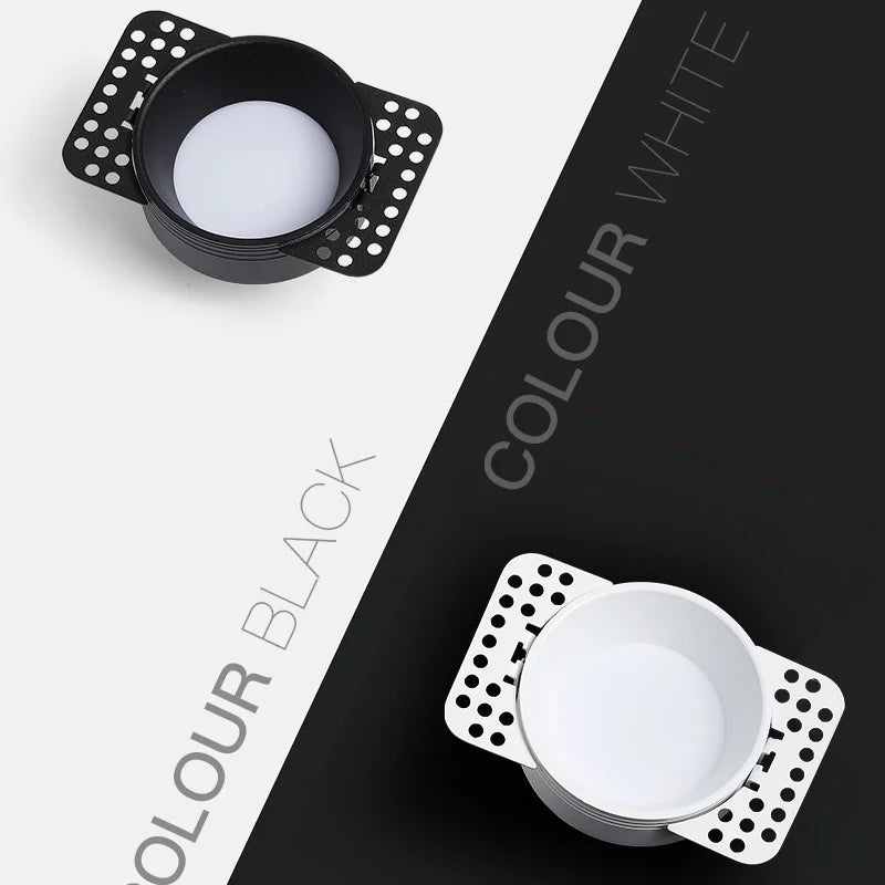 Spots led cob encastrés haut de gamme dimmables pour intérieur résidentiel Suzanne Versant en Aluminium - Lignes Dessinées & Décor Raffiné