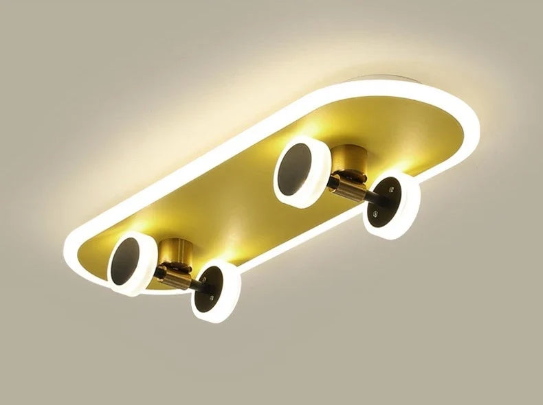 Plafonnier créatif nordique skateboard pour chambre d'enfant moderne Lisandre Essor - Esprit Épuré & Harmonie Intérieure