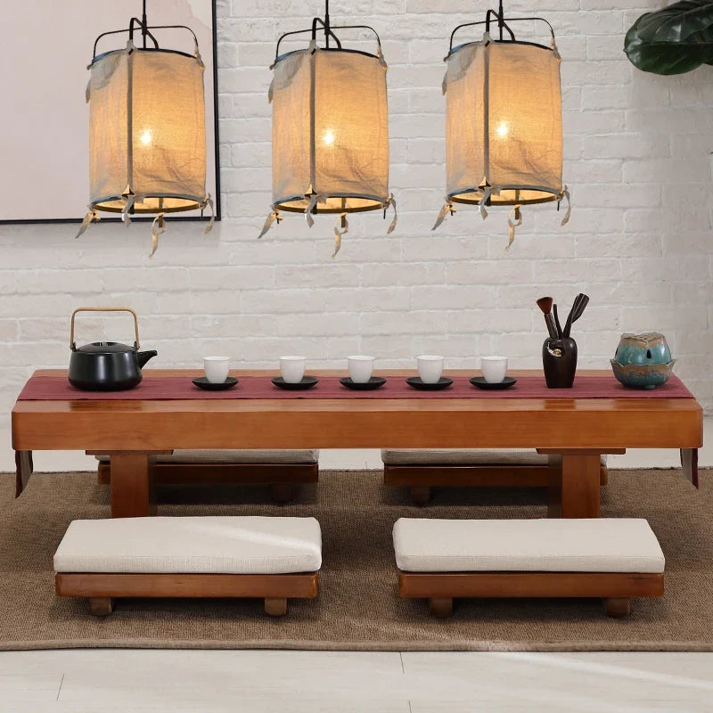 Suspension en fer et lin style japonais pour décoration intérieure – Séliane Sillage
