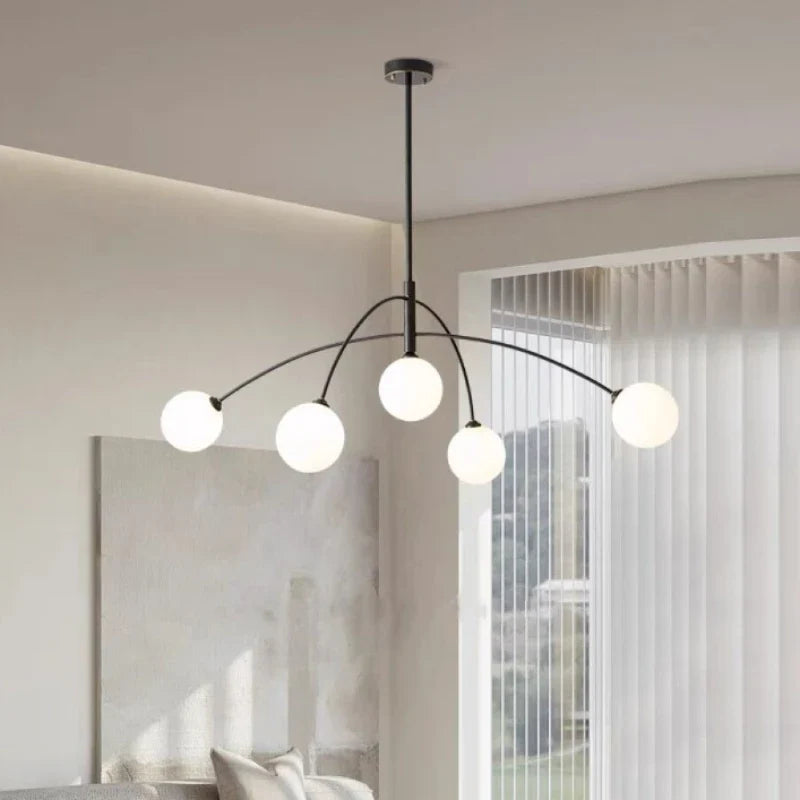Lustre — Moderne en verre design lampe à LED de luxe pour décoration intérieure