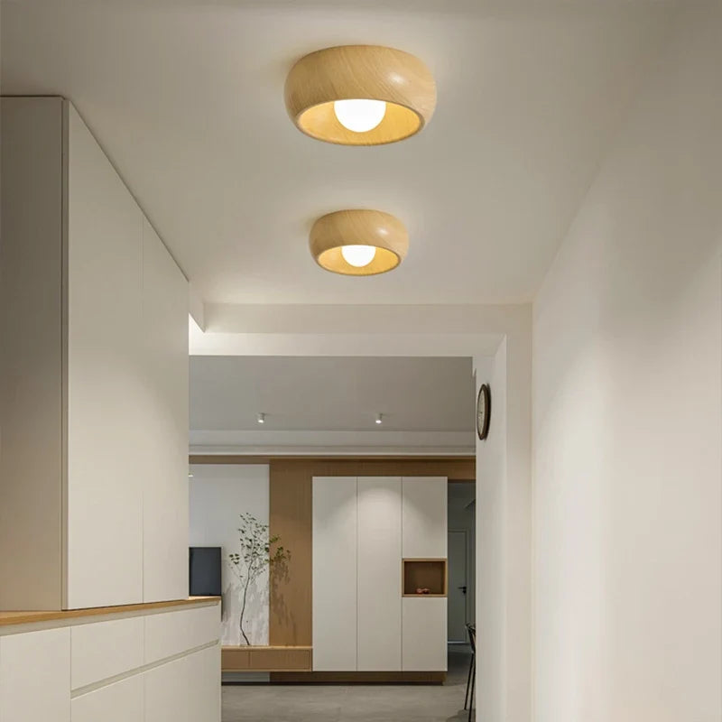 Plafonnier — À LED style wabi-sabi nordique rétro créatif