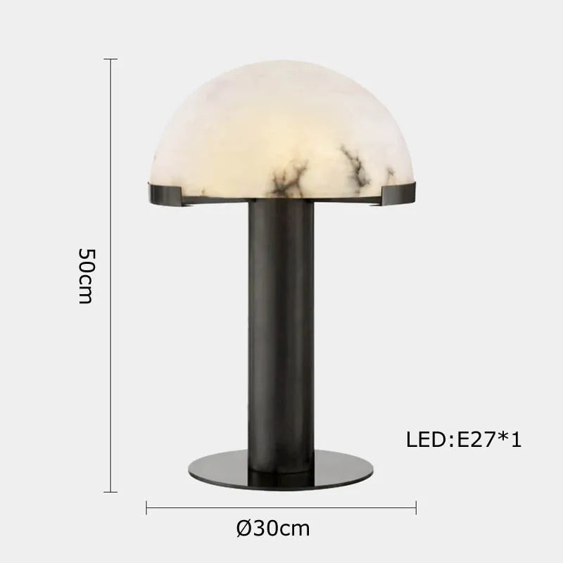 lampe à poser rétro en tissu marbré pour décoration intérieure
