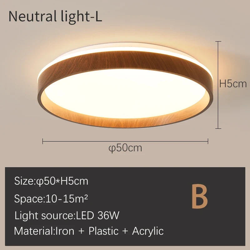 Plafonnier — Lune moderne LED à intensité variable