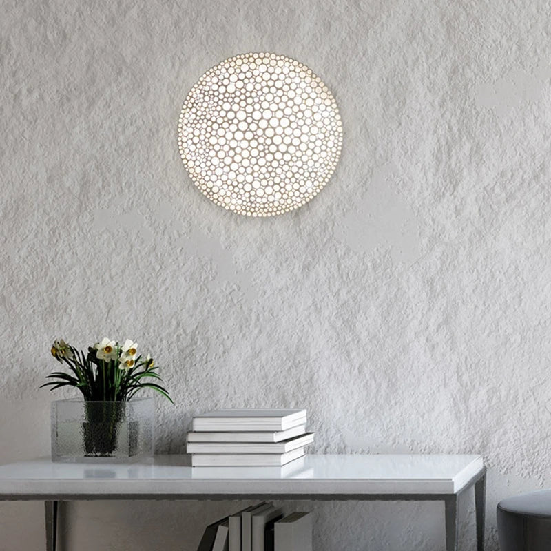 Plafonnier led minimaliste en nid d'abeille créatif et élégant Armand Horizon - Une Présence Sobre et Élégante