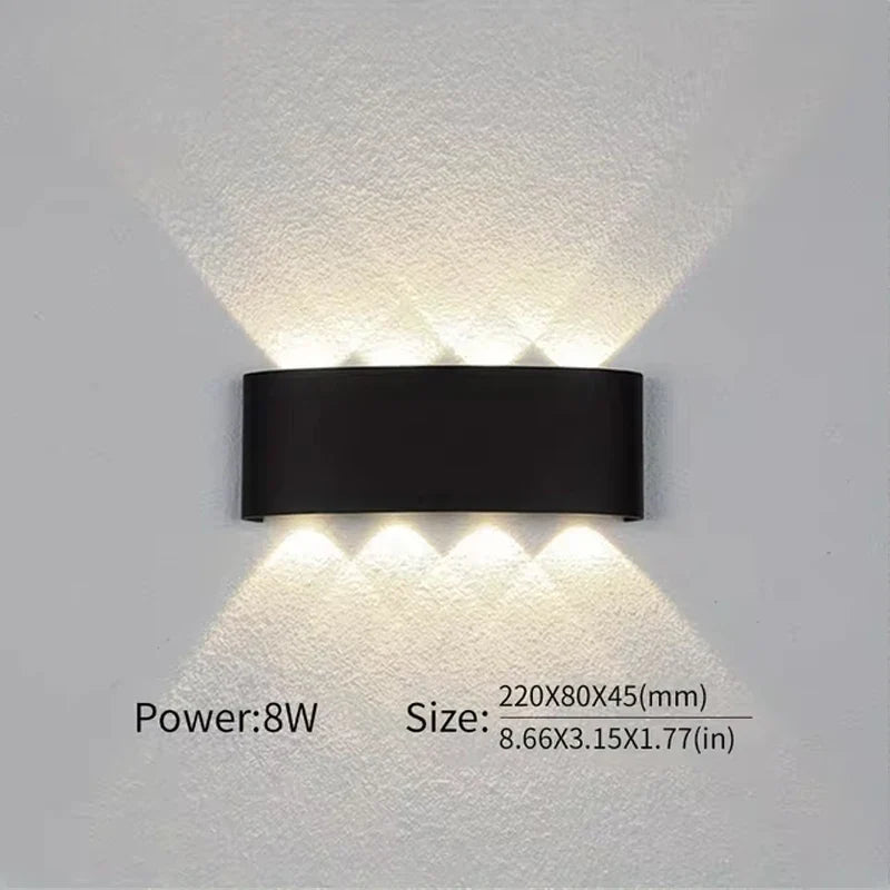 Applique murale — Extérieure LED étanche pour éclairage moderne