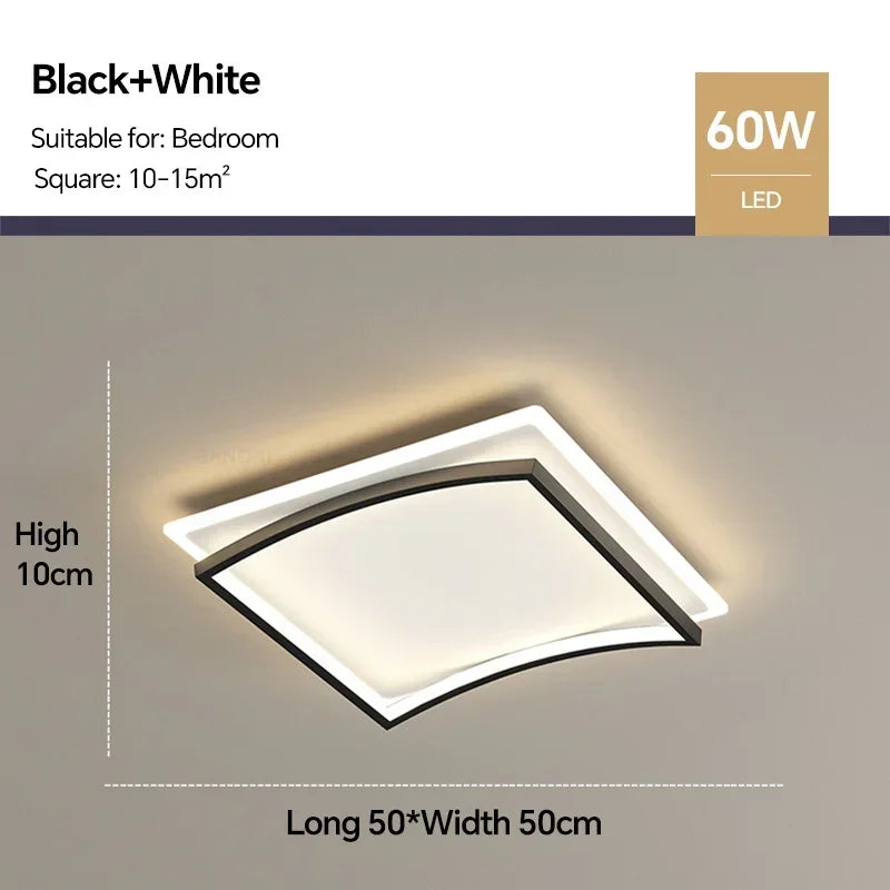 Plafonnier led moderne luminaire décoratif intérieur design élégant Honoré Éclaircie - Présence Moderne & Harmonie Intérieure