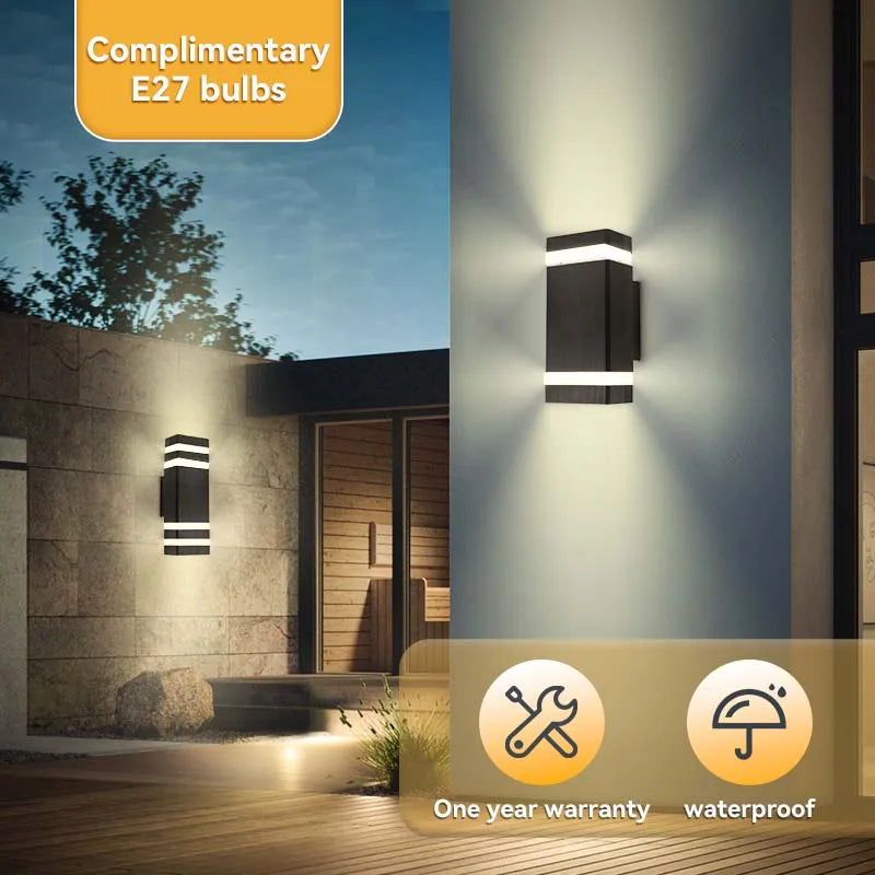 Applique murale — Décor applique murale LED lampes extérieures applique étanche externe escaliers éclairage chambre salon luminaire maison lampe décorative mur
