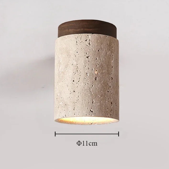 Plafonnier — En pierre minimaliste pour une ambiance apaisante
