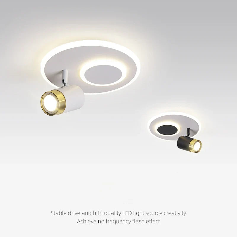 Spot led monté en surface pour allée et porche Pia Orée en Aluminium - Lignes Dessinées & Décor Raffiné