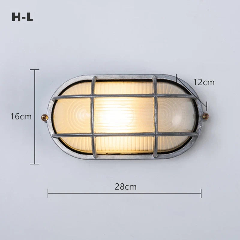 Applique murale — LED rétro industrielle étanche pour extérieur et jardin