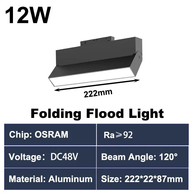 Luminaire — Rail d éclairage magnétique moderne pour intérieur en aluminium
