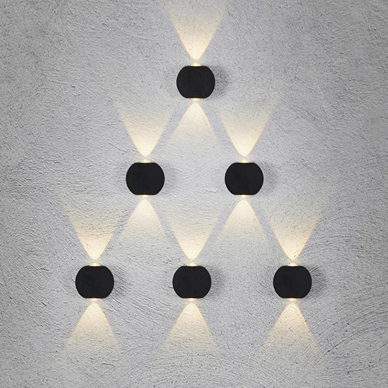 Applique murale — LED hémisphère quatre côtés pour extérieur et balcon