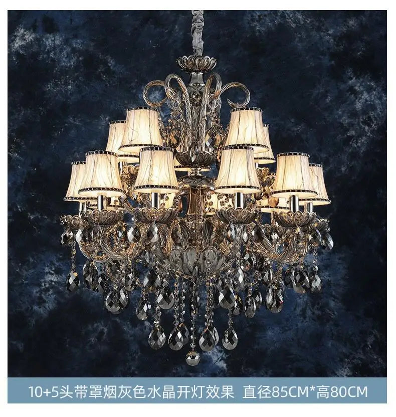 Lustre — En cristal pour éclairage moderne et élégant